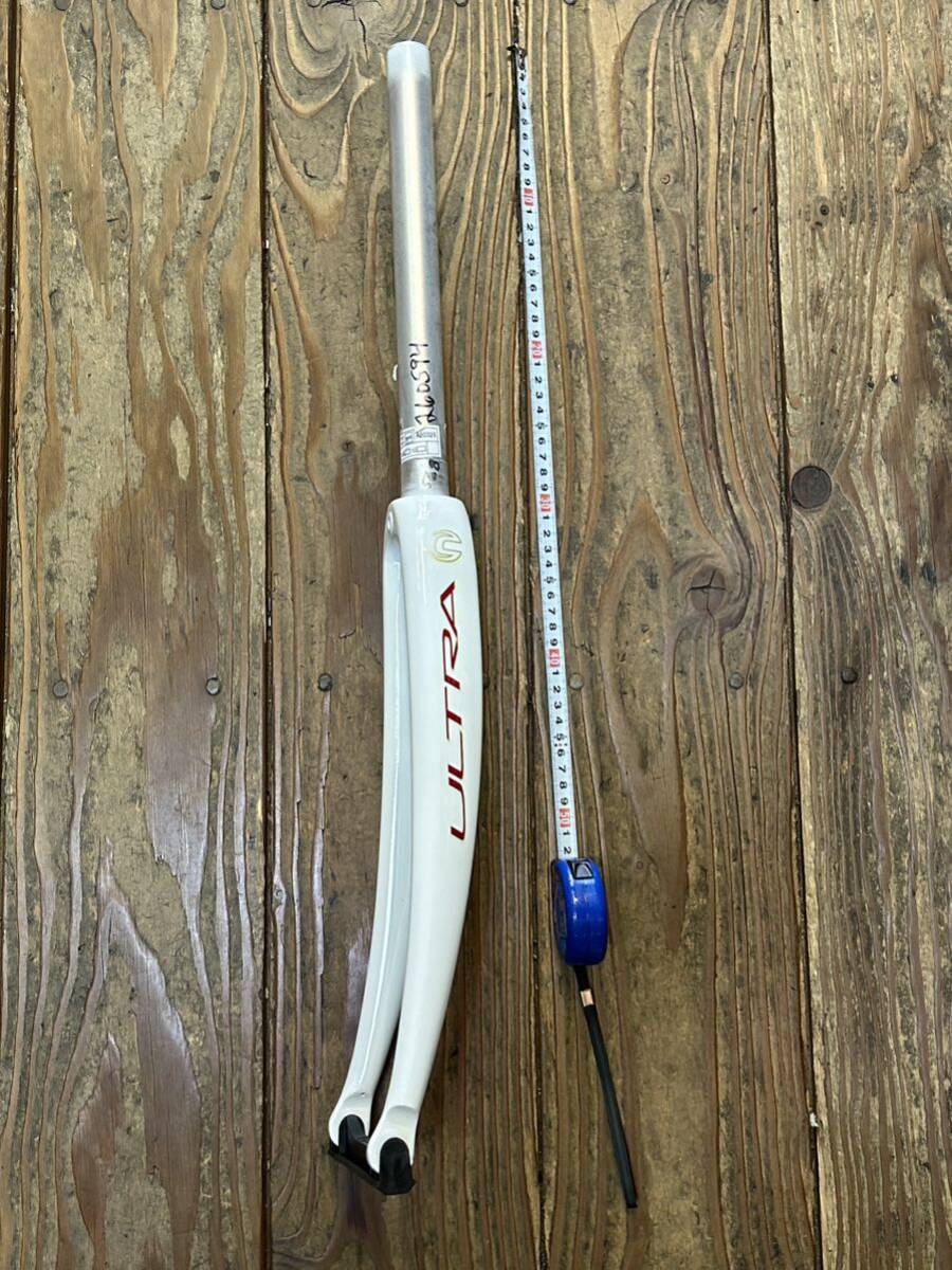 送料込 未使用『キャノンデール アルミコラム フロントフォーク オーバーサイズ ロードバイク700c用』オフセット45mm 重量626g