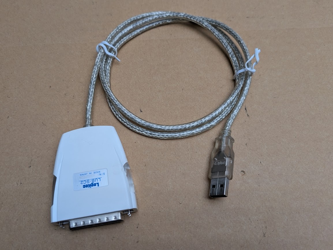 Logitec ロジテック LUB-SC2 USB2.0-SCSI 変換ケーブル 動作未確認　送料無料