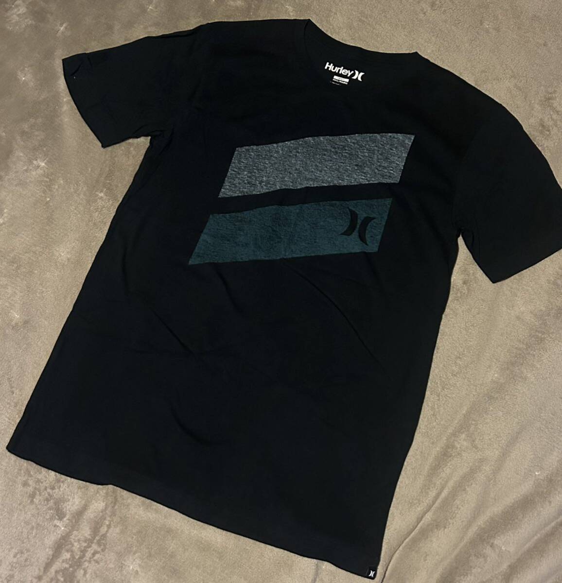 ◇美品◇Ｈｕｒｌｅｙハーレー Tシャツ S (大きめ) ブラック◇サーフ半袖 Tシャツ◇