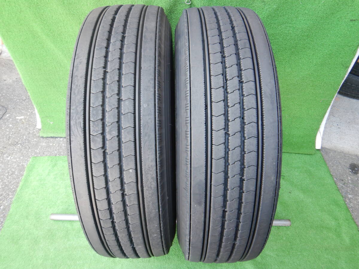 ★BS R225 たて溝★275/70R22.5 148/145J 残り溝:12.3mm以上 2023製 2本 MADE IN JAPAN