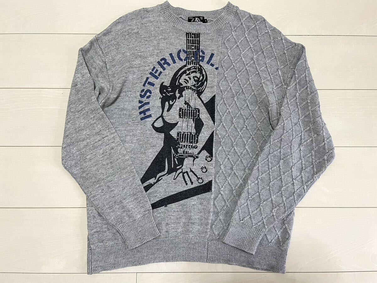 HYSTERIC GLAMOUR ヒステリックグラマー L 編み込みニット HYSTERIC GLAMOUR ヒステリックグラマー L 編み込みニット