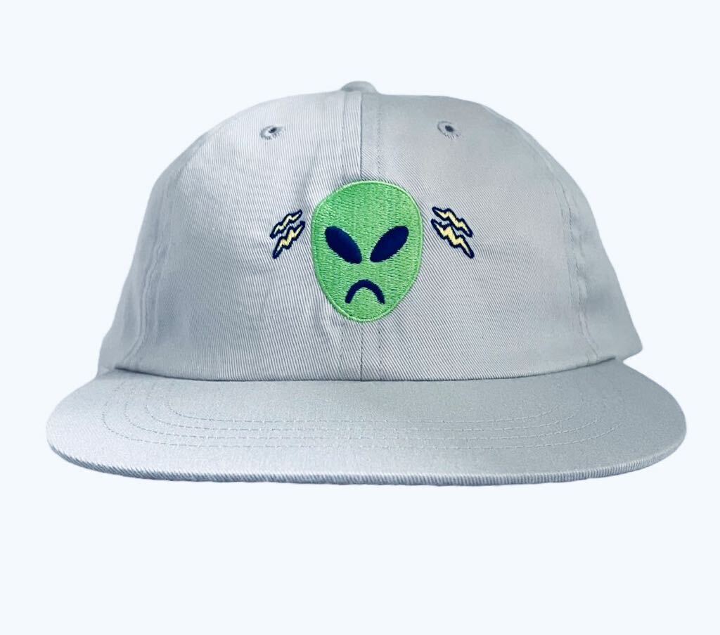 新品!! 名作!! UFO upper field alien logo cap ufo cap ロゴ キャップ グレー ELT swipe on the quiet MADE IN JAPAN_画像2