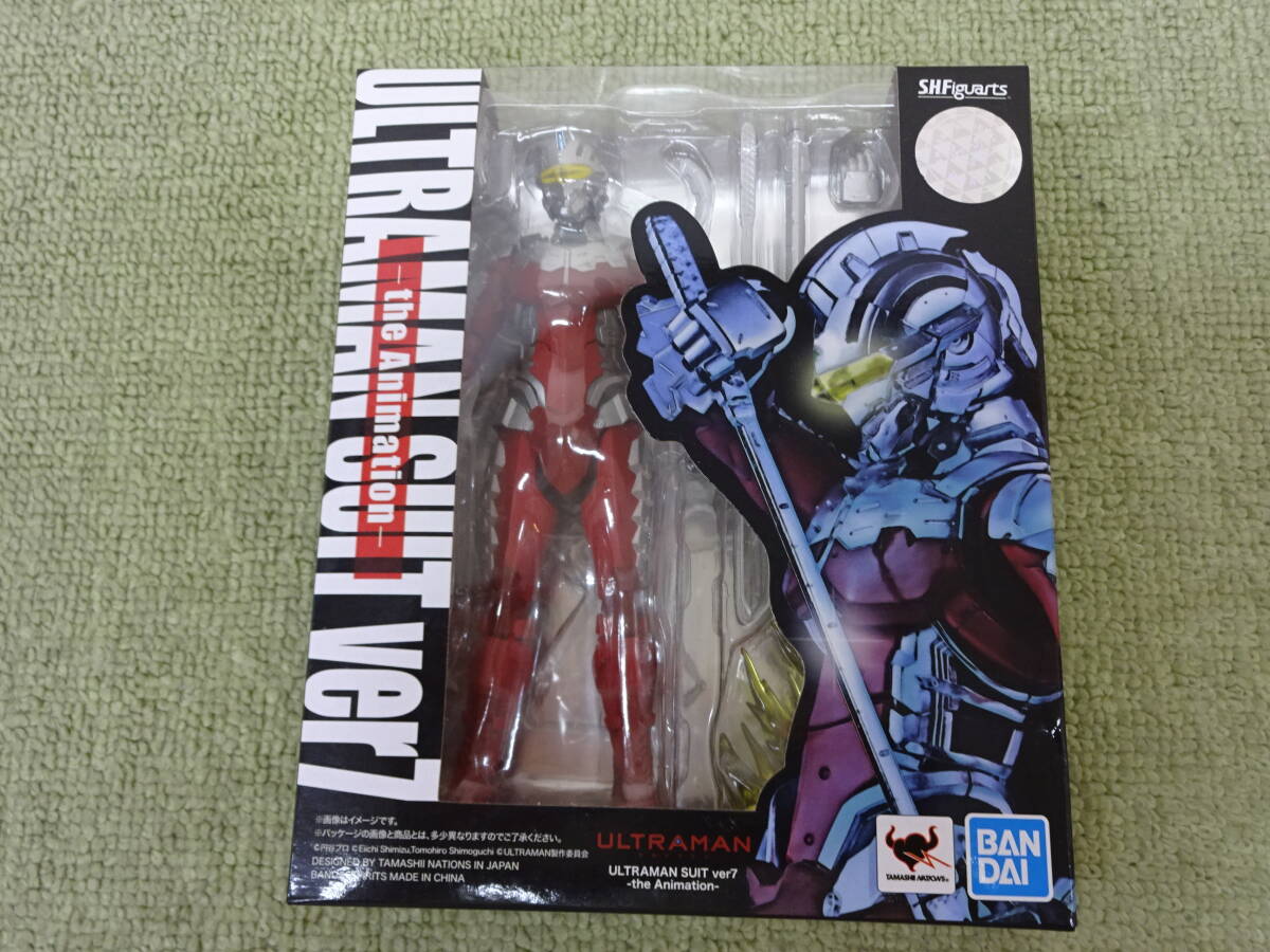 098-K30) 中古品 S.H.Figuarts ULTRAMAN SUIT ver7 -the Animation- 『ULTRAMAN』ウルトラマン バンダイ