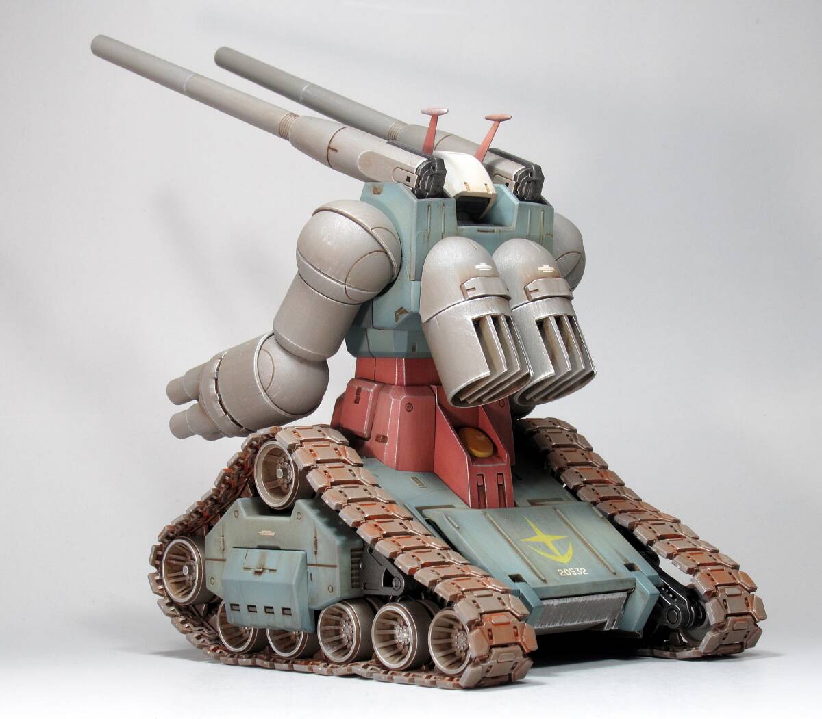 MG 1/100 RX-75 ガンタンク 戦場風 改修塗装完成品】|Yahoo MG 1/100 RX-75 ガンタンク 戦場風 改修塗装完成品】|Yahoo