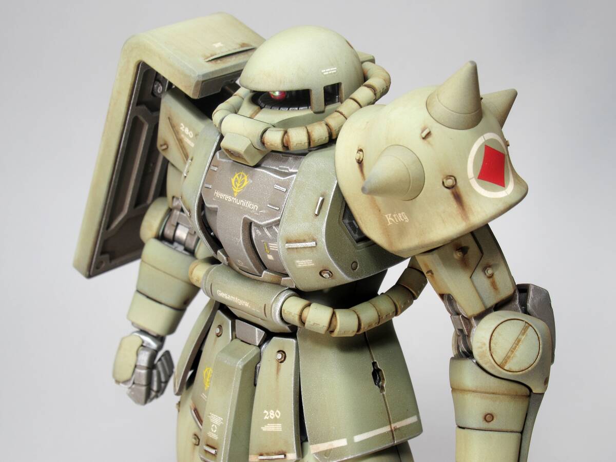 MG 1/100 MS-06J 量産型ザクⅡ 戦場風 改修塗装完成品】|Yahoo MG 1/100 MS-06J 量産型ザクⅡ 戦場風 改修塗装完成品】|Yahoo