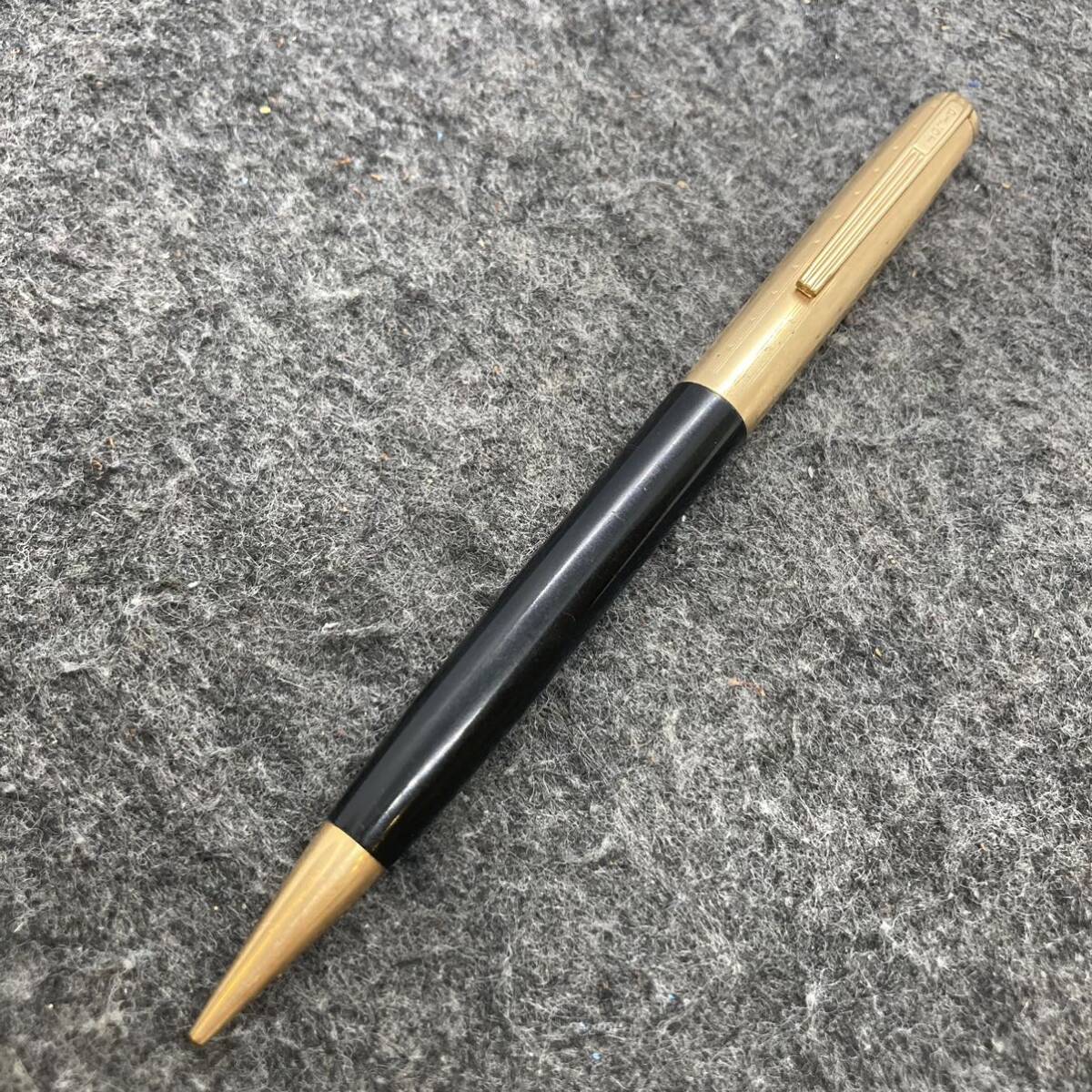 PE2649□PILOT パイロット ツイスト式 操出式 シャープペンシル 0.9㎜芯 ブラック×ゴールド 筆記確認済み ヴィンテージ