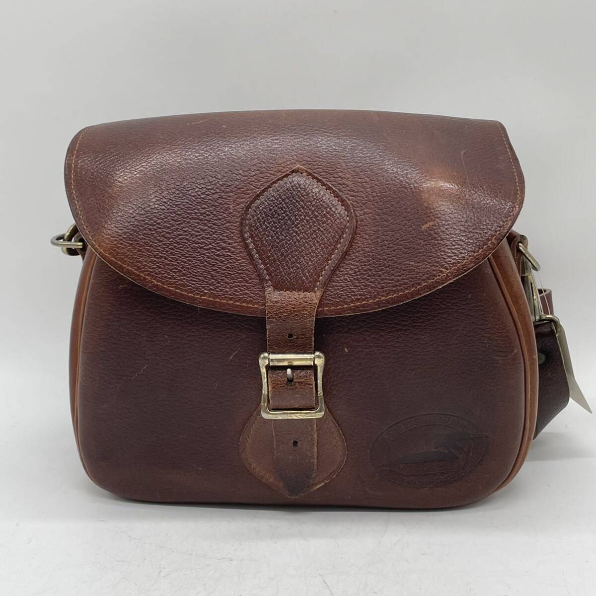 ⑥BN1448●MERGANSER マーガンサー U.S.A. ショルダーバッグ フラップショルダーバッグ レザー ブラウン系