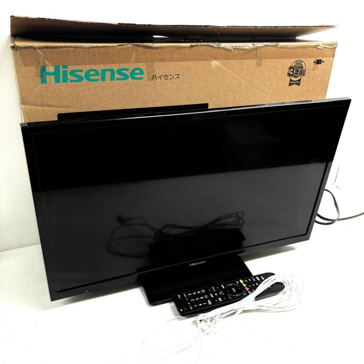 0820V6 Hisense ハイセンス 液晶テレビ 24型 24A50 LED TV 2022年製 動作確認済み 24V ハイビジョン 2チュナー搭載 裏録画 リモコン付 家電