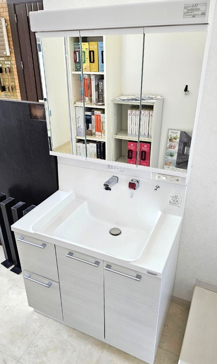 ◆モデルルーム展示品/Housetec/ハウステック/洗面化粧台/シャワー水栓/Ｗ900ｍｍ◆TKB8