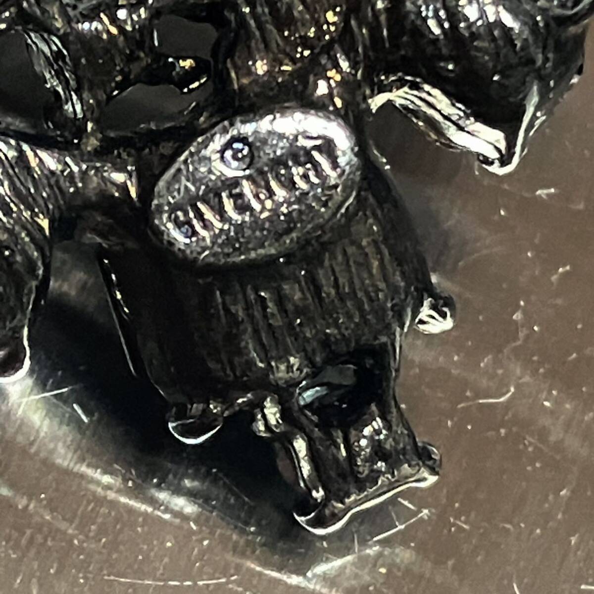 m】GIVENCHY ジバンシー ビジュー ネックレス 黒x青系 ビーズ m】GIVENCHY ジバンシー ビジュー ネックレス 黒x青系 ビーズ