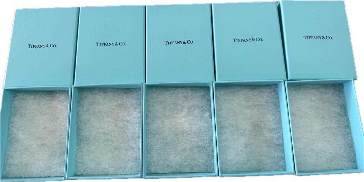 未使用・現行品】ティファニー 空箱 巾着 5セット 箱 未使用・現行品】ティファニー 空箱 巾着 5セット 箱