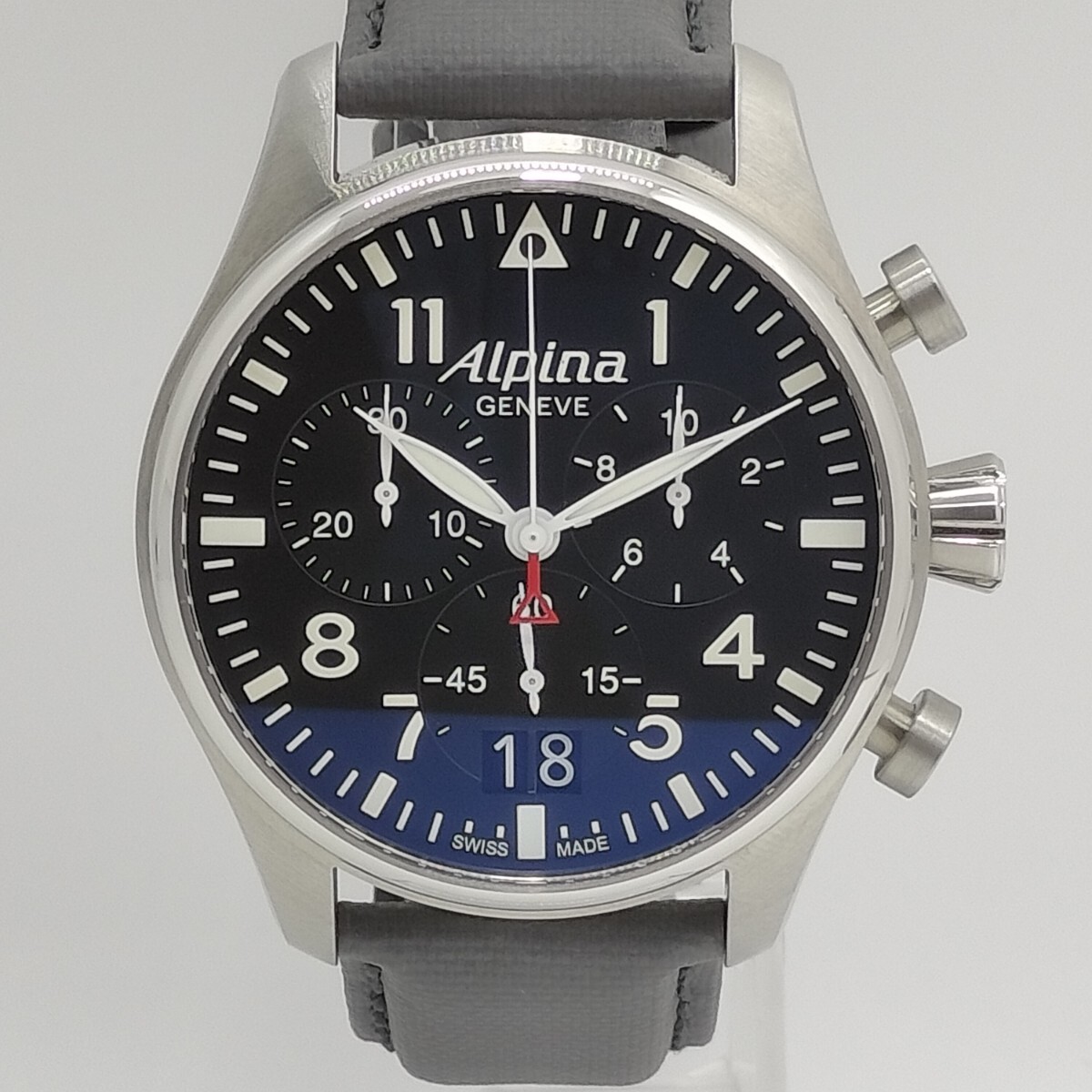 極美品】Alpinaアルピナ スタータイマー ビッグデイト クロノ