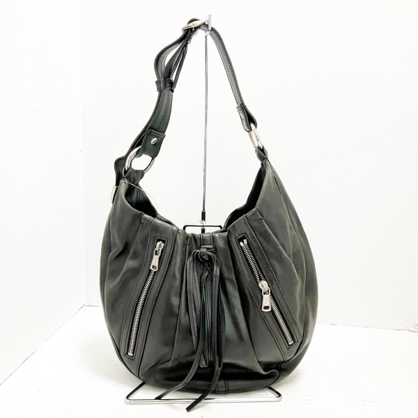 イヴサンローランリヴゴーシュ YvesSaintLaurent rivegauche (YSL) ショルダーバッグ 120435 カサンドラ レザー 黒 バッグ