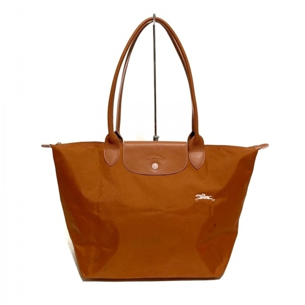 ロンシャン LONGCHAMP ショルダーバッグ ル・プリアージュクラブ レザー オレンジ 折りたたみ バッグ