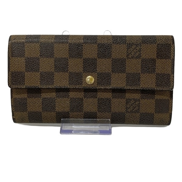 ルイヴィトン LOUIS VUITTON 長財布 N61724 ポシェット・ポルト モネ クレディ エベヌ CT1130 財布 ダミエ