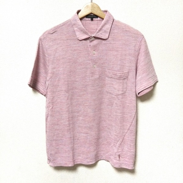 マッキントッシュロンドン MACKINTOSH LONDON 半袖ポロシャツ サイズL - レッド×マルチ メンズ トップス
