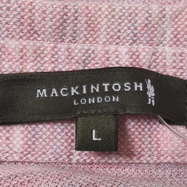 マッキントッシュロンドン MACKINTOSH LONDON 半袖ポロシャツ サイズL - レッド×マルチ メンズ トップス
