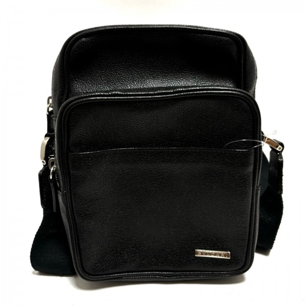 ブルガリ BVLGARI ショルダーバッグ - レザー 黒 斜めがけ バッグ