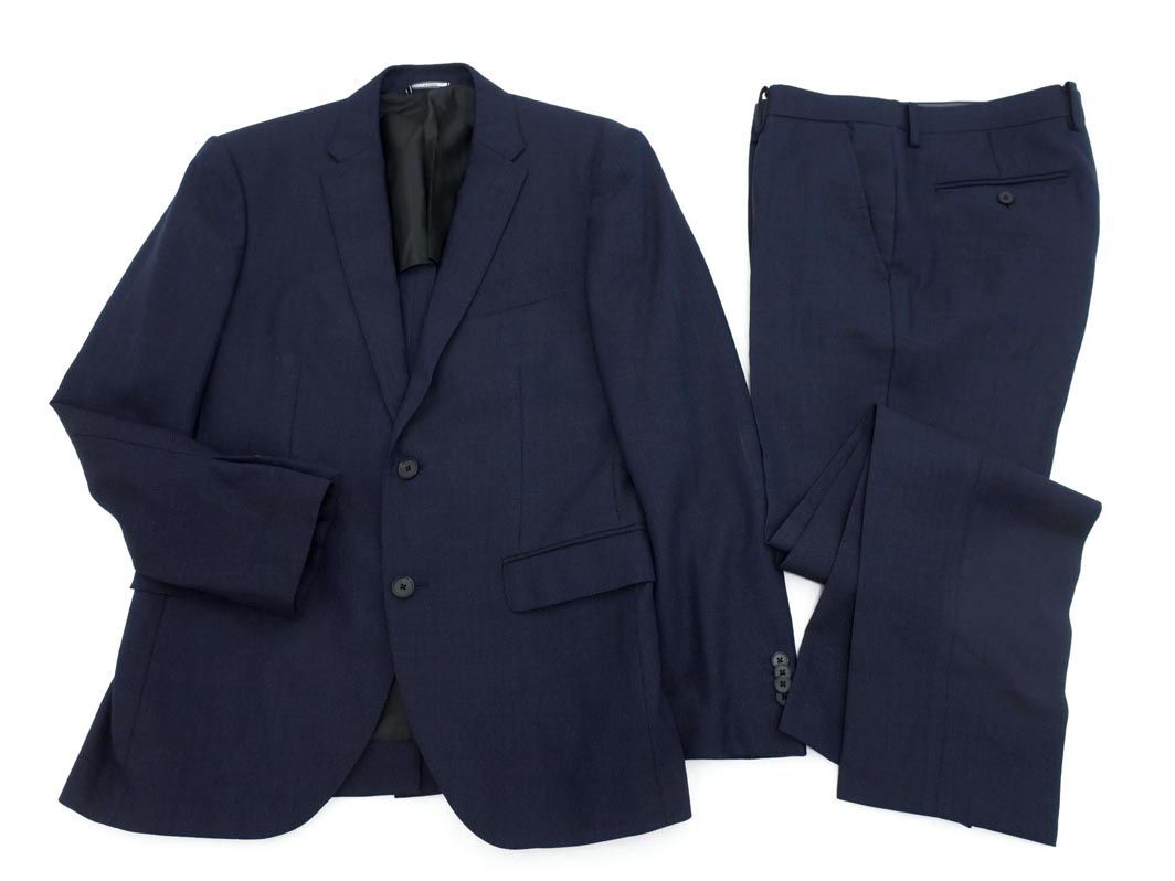 JOSEPH ジョセフ 背抜き セットアップ ジャケット パンツ スーツ size46/紺 ■◇ ☆ eha5 メンズ