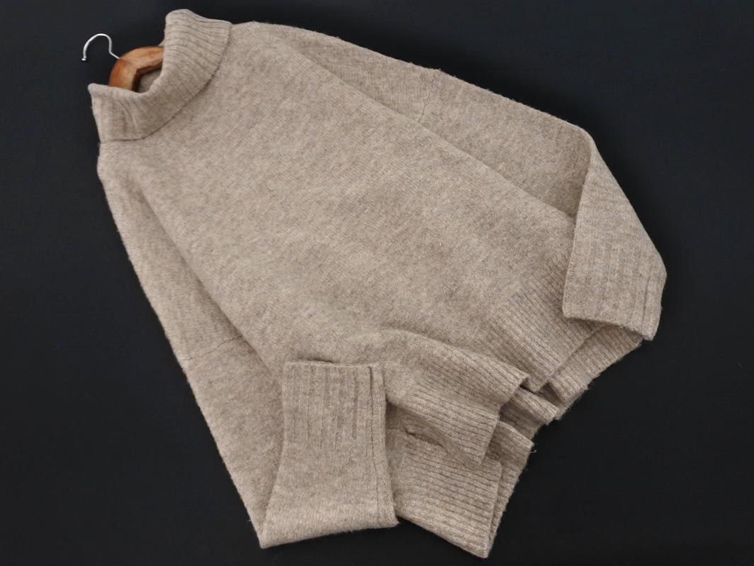 nano universe ナノユニバース タートルネック ニット セーター sizeF/ベージュ ◇■ ☆ eha9 レディース