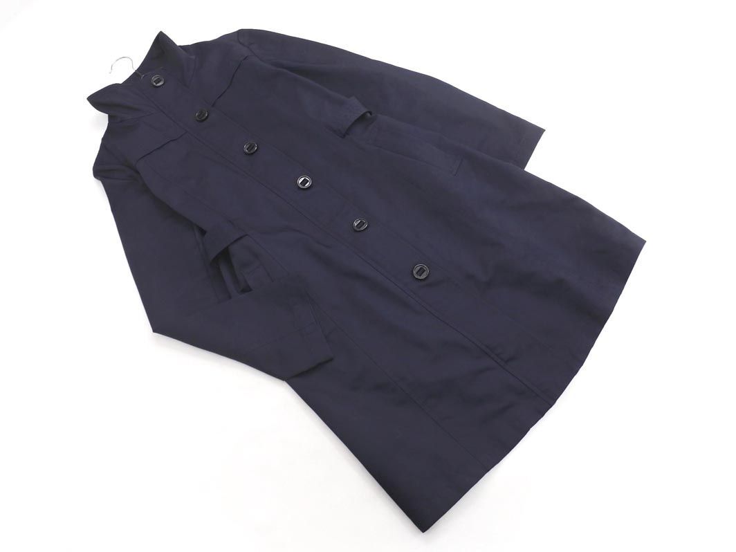K.T. キヨコタカセ スタンドカラー トレンチ コート size11/紺 ◇■ ☆ ehb4 レディース
