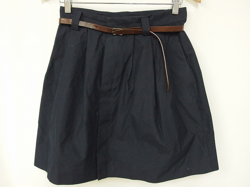S*お買得！マカフィー MACPHEE ベルト付き　薄手スカート nm3224113387