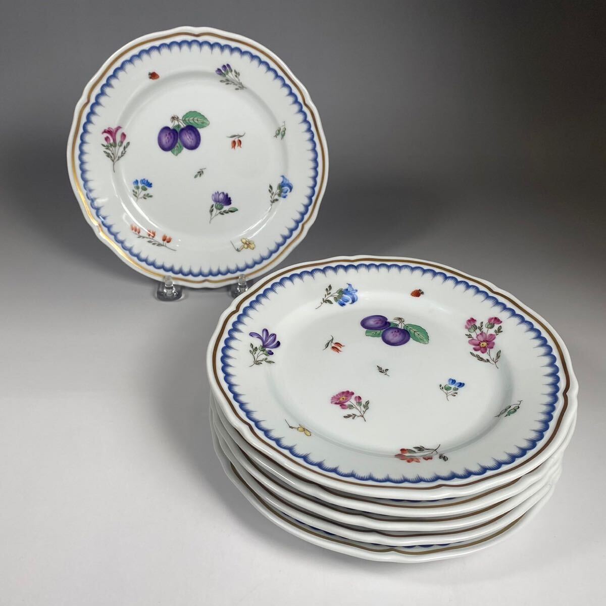 リチャードジノリ イタリアンフルーツ Richard Ginori プレート 18.5cm ケーキ皿 食器 フルーツ柄 6枚 