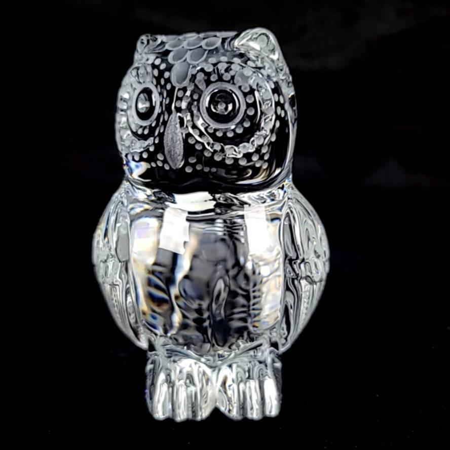 美品〇 マイセンクリスタル Meissener Bleikristall フクロウ 福 美品〇 マイセンクリスタル Meissener Bleikristall フクロウ 福