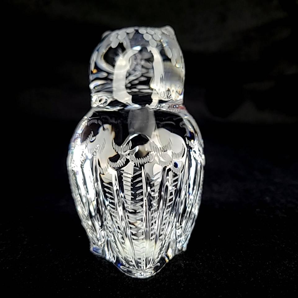 美品〇 マイセンクリスタル Meissener Bleikristall フクロウ 福 美品〇 マイセンクリスタル Meissener Bleikristall フクロウ 福