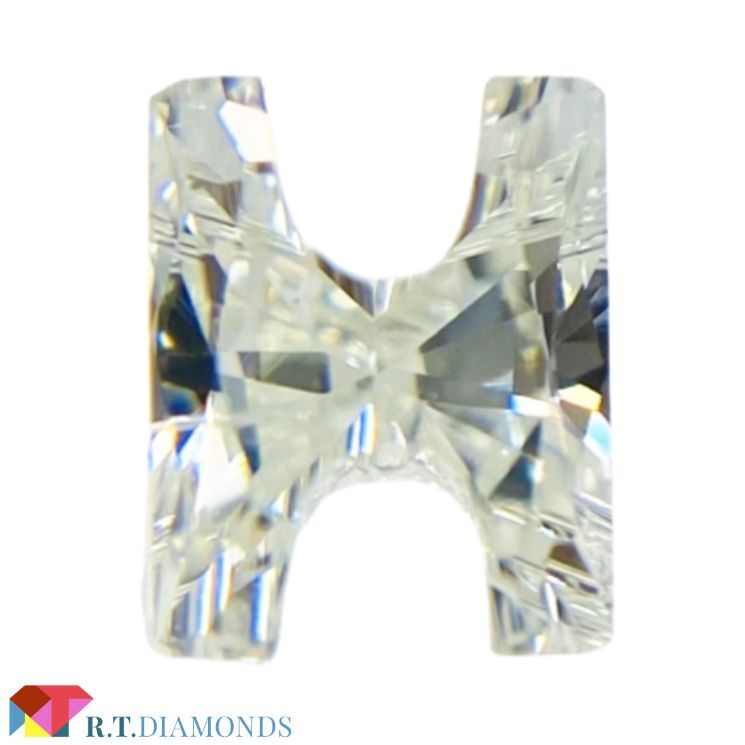 ダイヤモンド！アルファベットHの形！ Jカラー SI2/0.233ct/RT1863/CGL