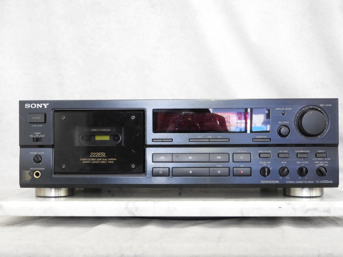 ジャンク】SONY カセットデッキTC-K222ESL