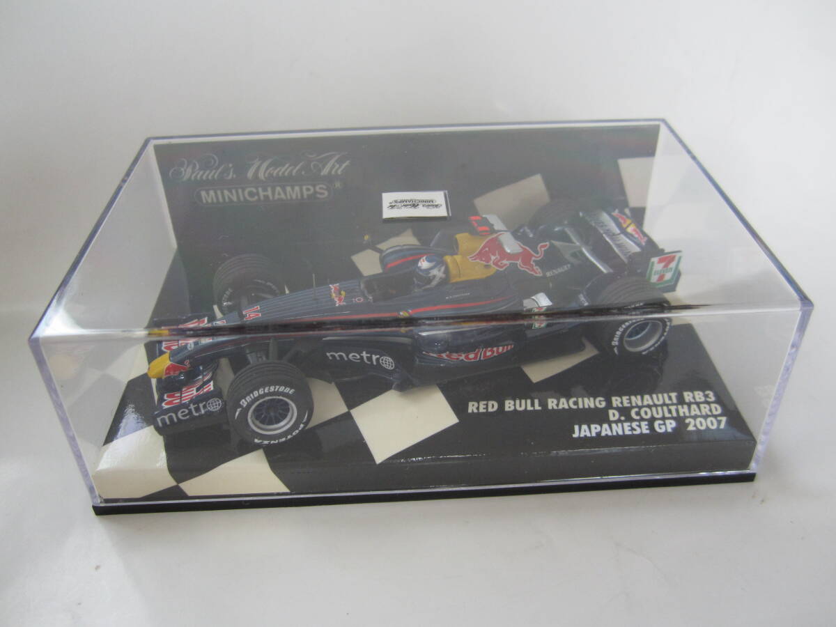 即決 PMA ミニチャンプス 1/43 レッドブル RB3 2007年日本GP №14 D・クルサード セブンイレブン/マクレーヘルメット仕様 アンテナ交換