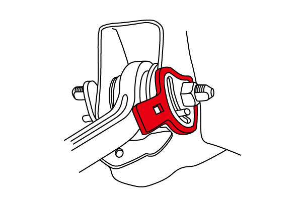 AMTECS アムテックス SPC 45940 アライメントカムプレート調整レンチ フロント用 いすゞ i-370 2007～2008 4WD 4x4_画像2