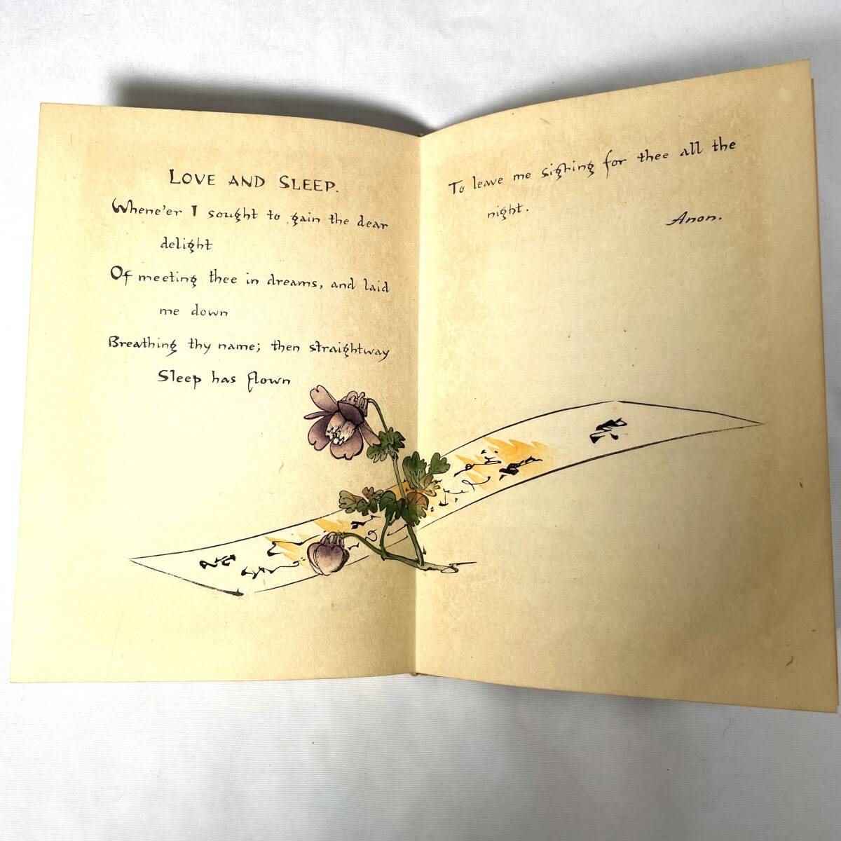 希少 表紙ちりめん装丁「SWORD&BLOSSOM POEMS」(詩集 刀と花)三 希少 表紙ちりめん装丁「SWORD&BLOSSOM POEMS」(詩集 刀と花)三