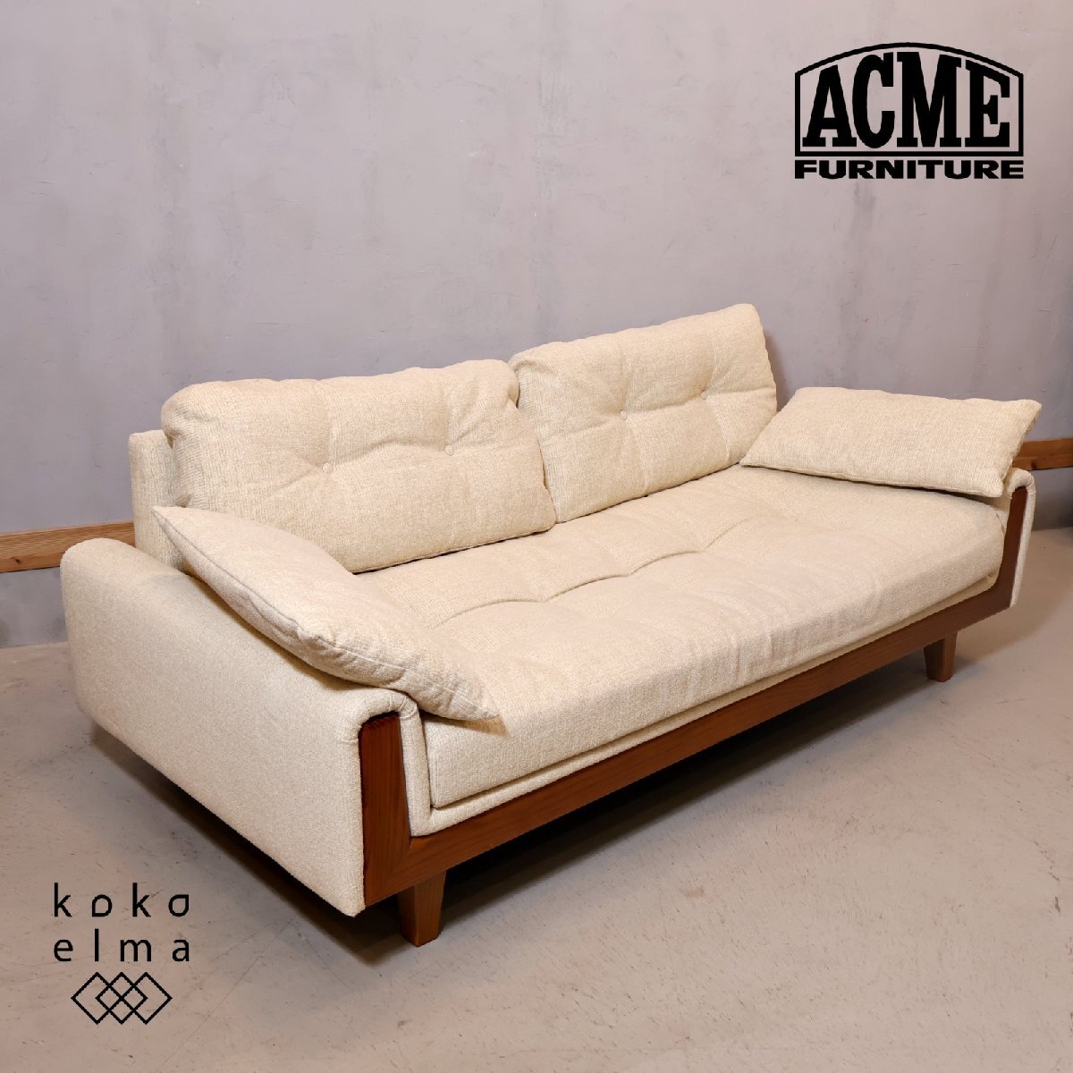 ACME FURNITURE アクメファニチャー WINDAN ウィンダン フェザー 3人掛けソファ トリプルソファ 西海岸スタイル 男前インテリア EH315