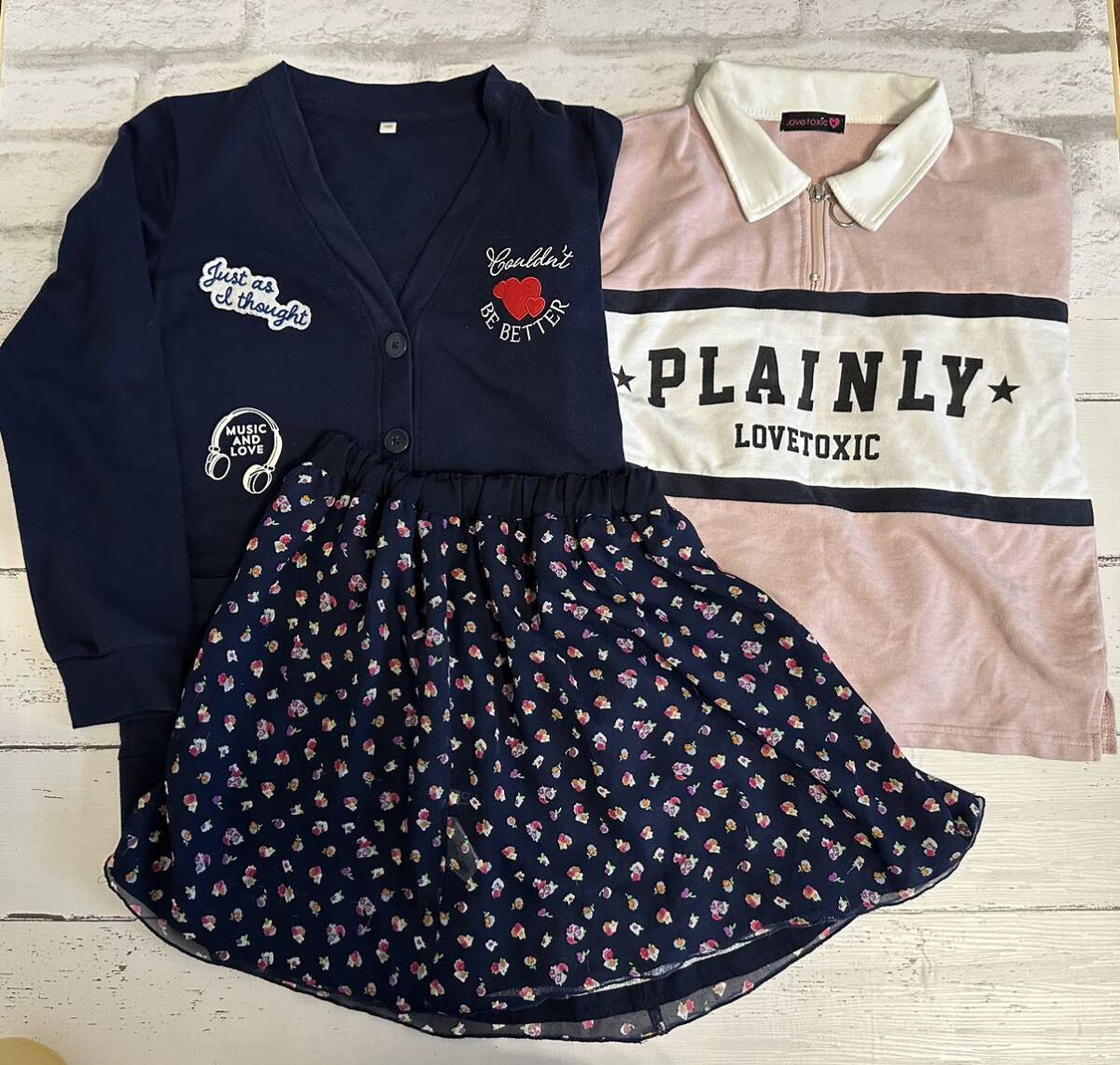 150センチ】3点セットラブトキシック(Lovetoxic) 女の子用子供服 150センチ】3点セットラブトキシック(Lovetoxic) 女の子用子供服