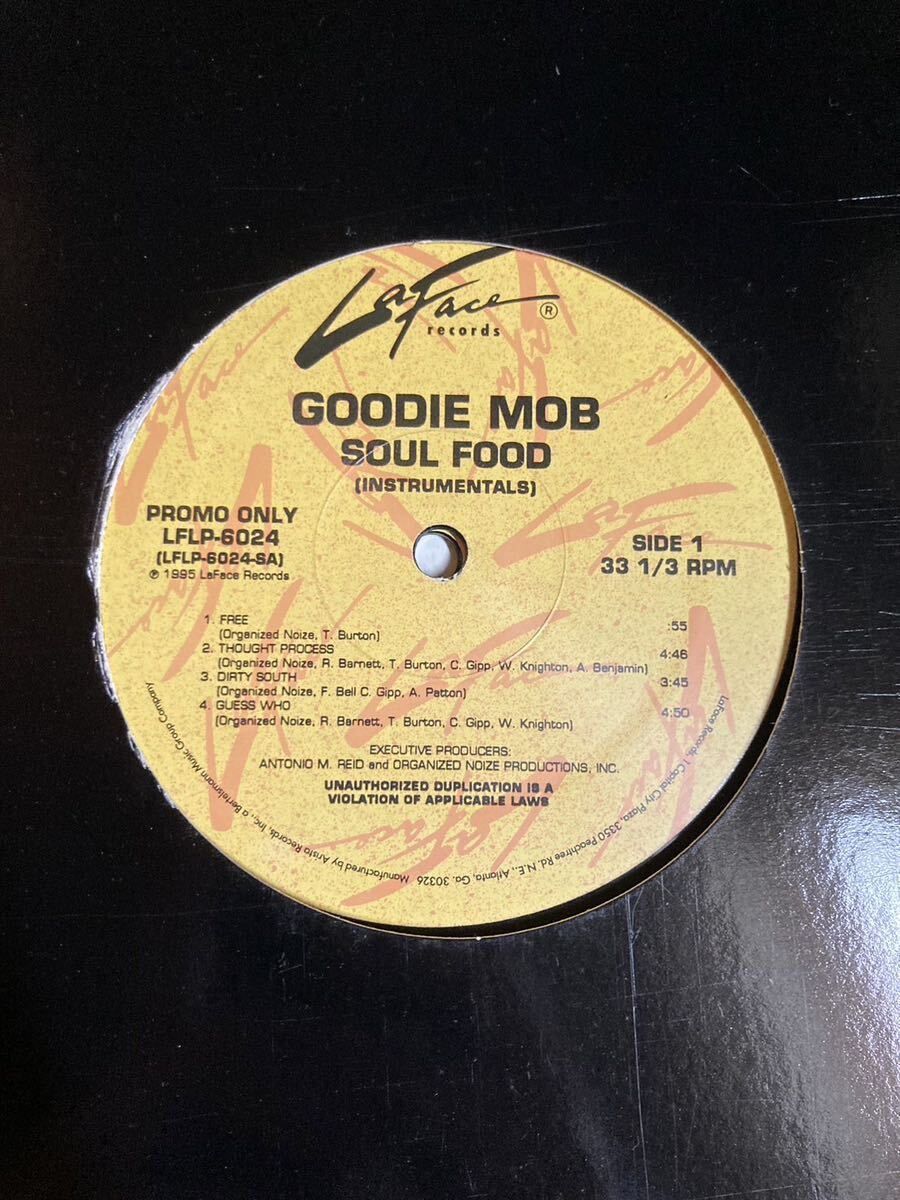 未使用盤 2LP US盤 プロモオンリー Goodie Mob Soul Food Instrumentals LFLP-6024_画像3