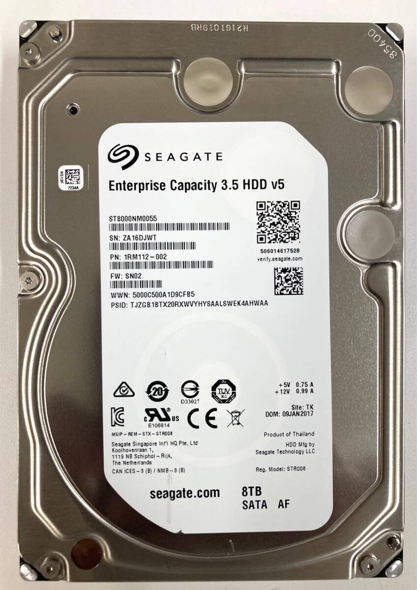 Seagate ST8000NM0055 3.5inch SATA 8TB HDD