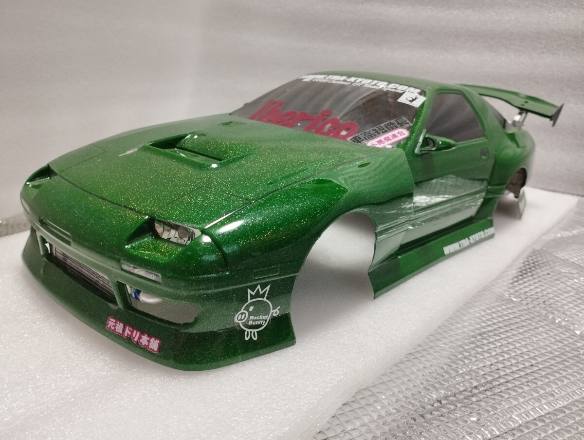 ヨコモ サムライFC3S RX-7 ボディ【中古品】 1/10 ボディ ヨコモ TEAM SAMURAI 新しく FC3S RX-7 マフラー