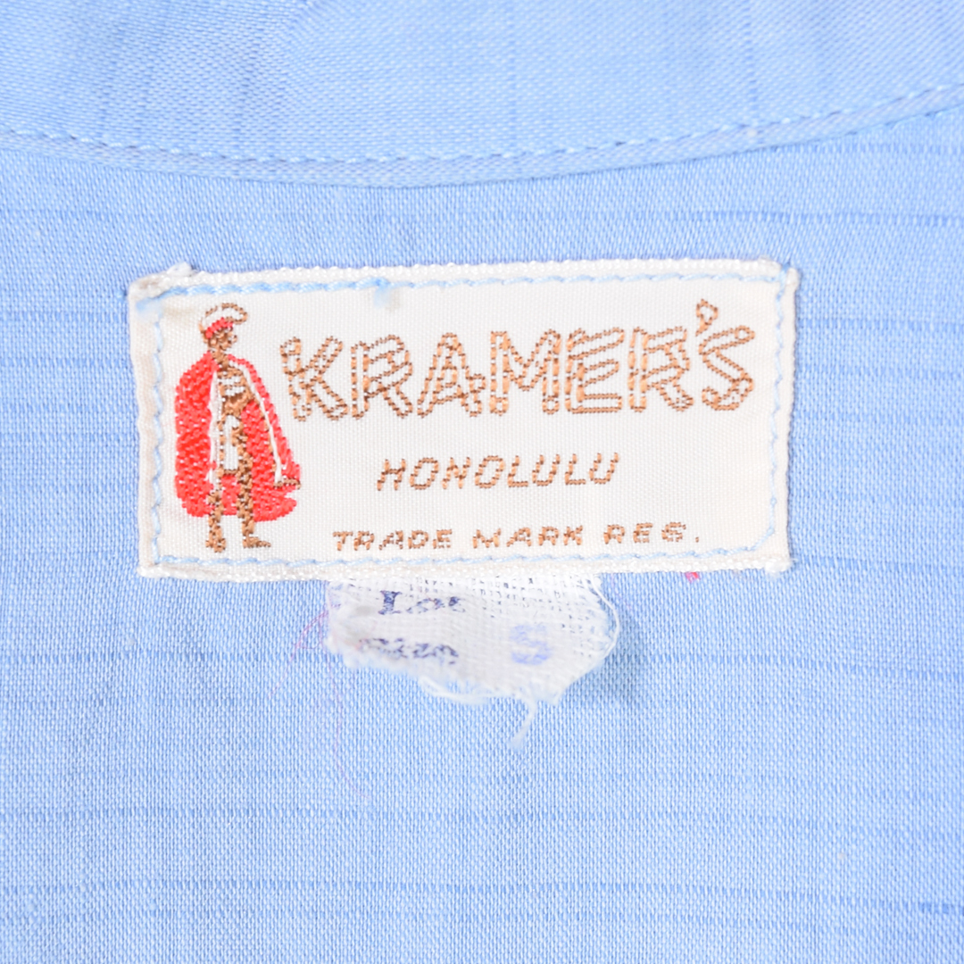 50s KRAMER'S HONOLULU 和柄 鶴 松 ヴィンテージシャツ 古銭 50s KRAMER'S HONOLULU 和柄 鶴 松 ヴィンテージシャツ 古銭
