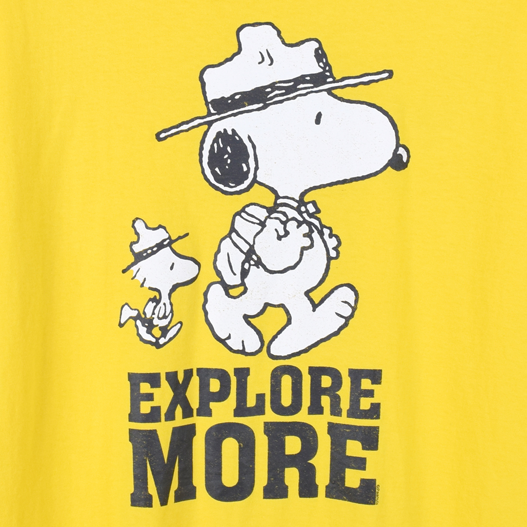 スヌーピー ピーナッツ Tシャツ ウッドストック キャラT 黄 スヌーピー ピーナッツ Tシャツ ウッドストック キャラT 黄