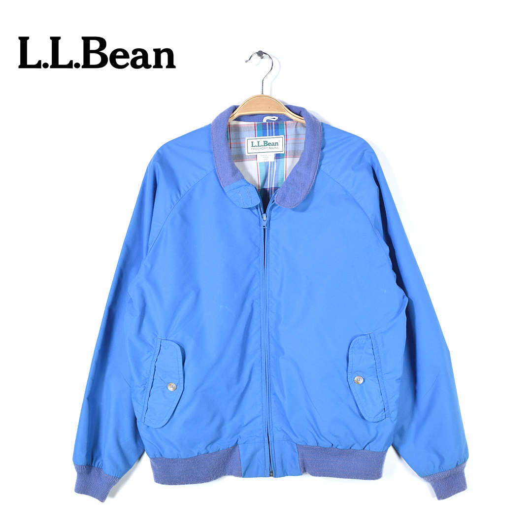 【送料無料】80s エルエルビーン USA製 ヴィンテージナイロンジャケット スウィングトップ型 L.L.BEAN アウトドア L相当 古着 @DD0393