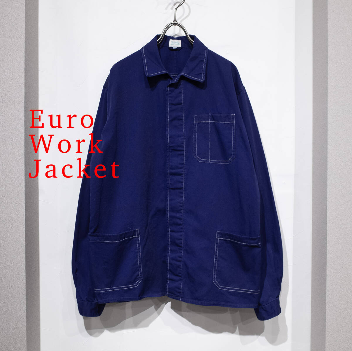 48(M位) / 80s Unknown Euro Work Jacket フレンチベトナム 48(M位) / 80s Unknown Euro Work Jacket フレンチベトナム