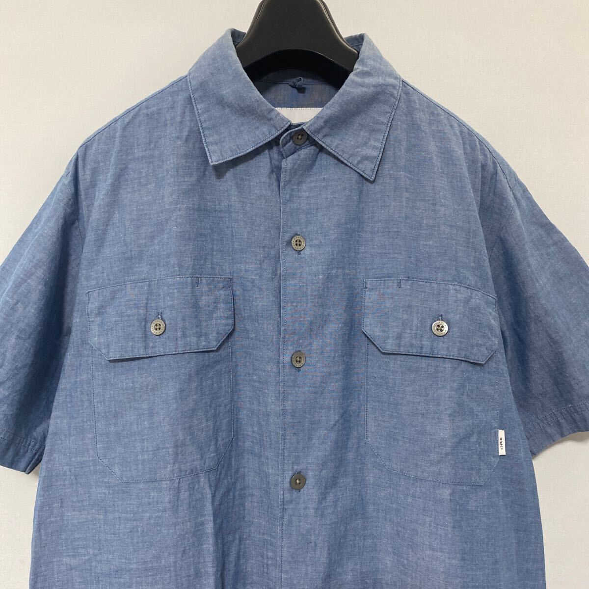 WTAPS Deck SS サイズ1 used シャンブレーシャツ 美品20 ss wtaps DECK SS 01 シャンブレーシャツダブルタップス