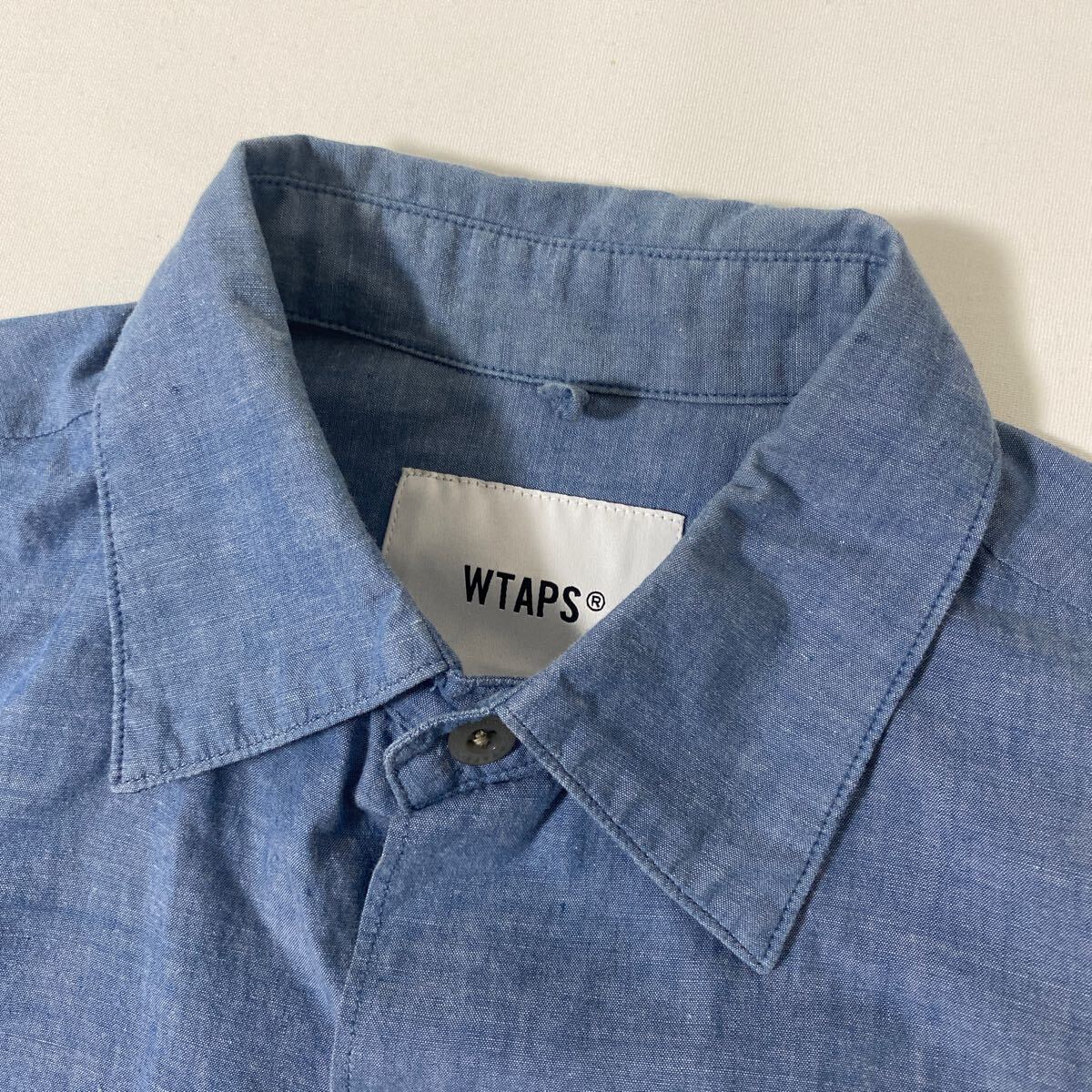 WTAPS Deck SS サイズ1 used シャンブレーシャツ 美品20 ss wtaps DECK SS 01 シャンブレーシャツダブルタップス