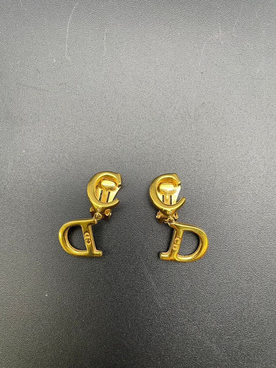 夏本 8月 No.7 Dior ディオール イヤリング ゴールドカラー ヴィンテージ ゴールド アクセサリー 