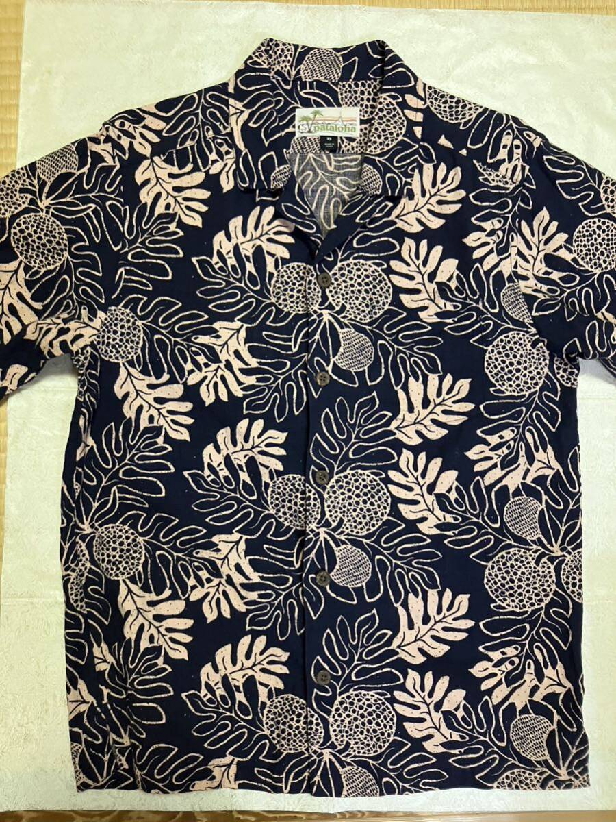 ★美品★パタロハ アロハシャツ ネイビー/XS