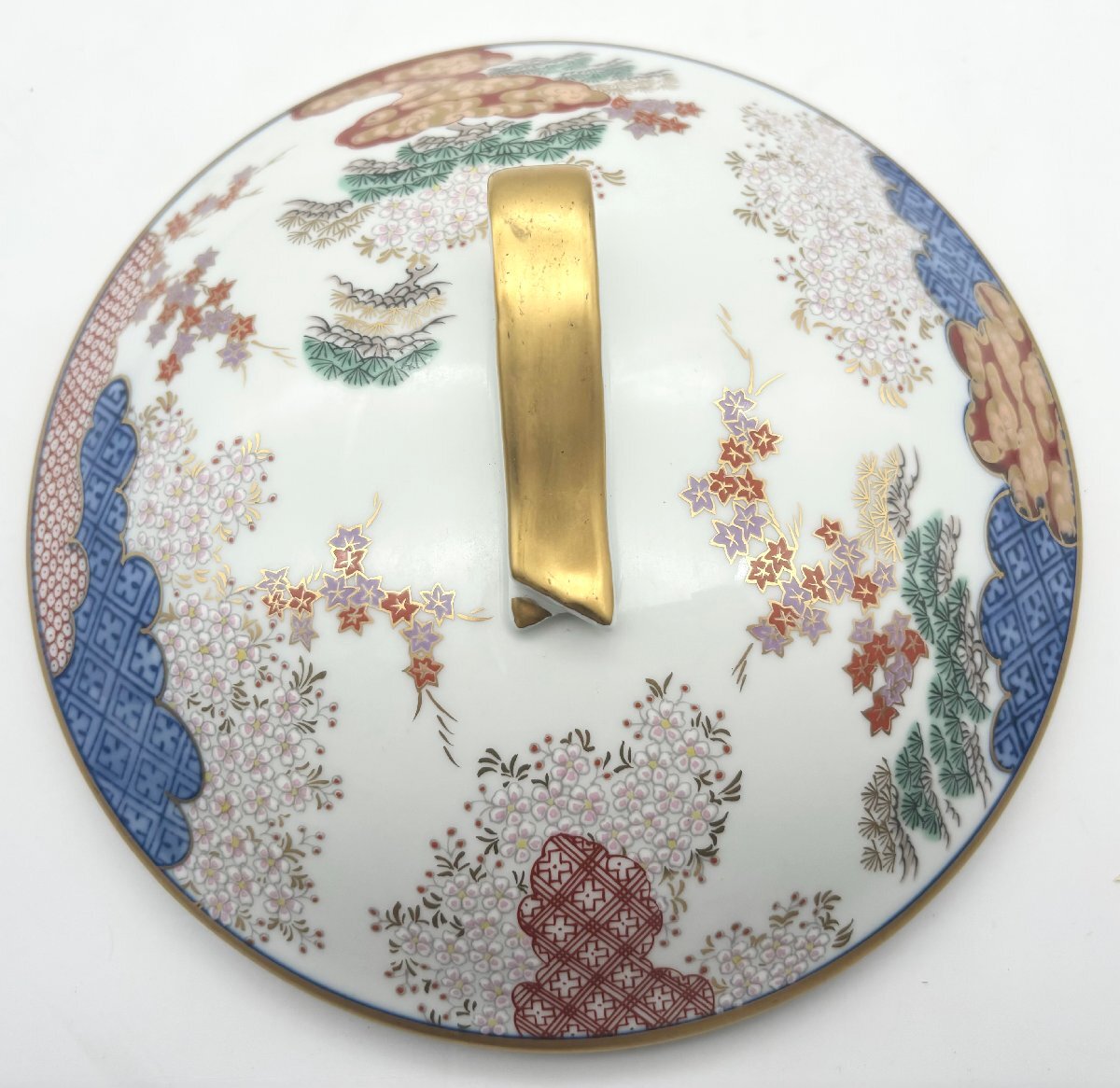 其泉 其泉窯 有田焼 三段重 陶器 重箱 春秋文(その他)|売買され 其泉 其泉窯 有田焼 三段重 陶器 重箱 春秋文(その他)|売買され