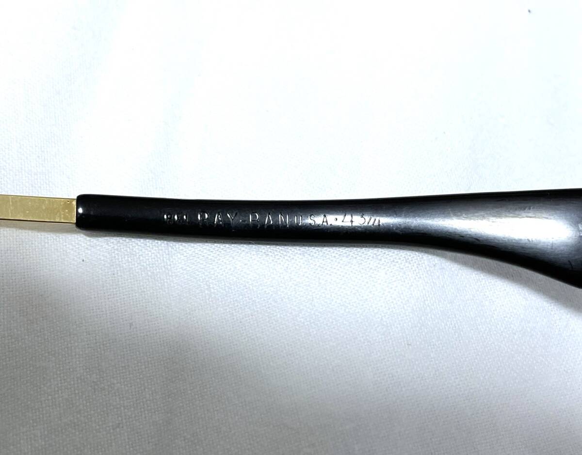 希少 VINTAGE RAY BAN レイバン B&L USA ボシュロム制 オリンピアン OLYMPIAN G-15 SUNGLASS エボニーブラック×ゴールド サングラス 美品