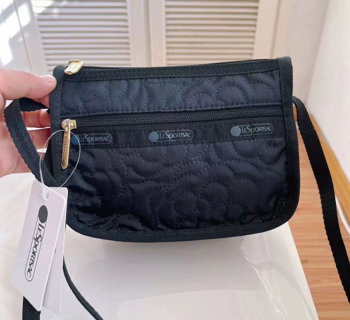 レスポートサック ミニショルダーバッグ パフィーブロッサムズ 